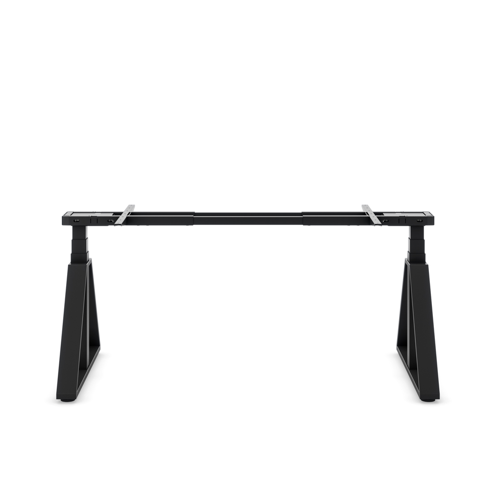 Masterlift® Flex höhenv. Schreibtisch-Gestell Loop Stahl Edition Trapez Schwarz