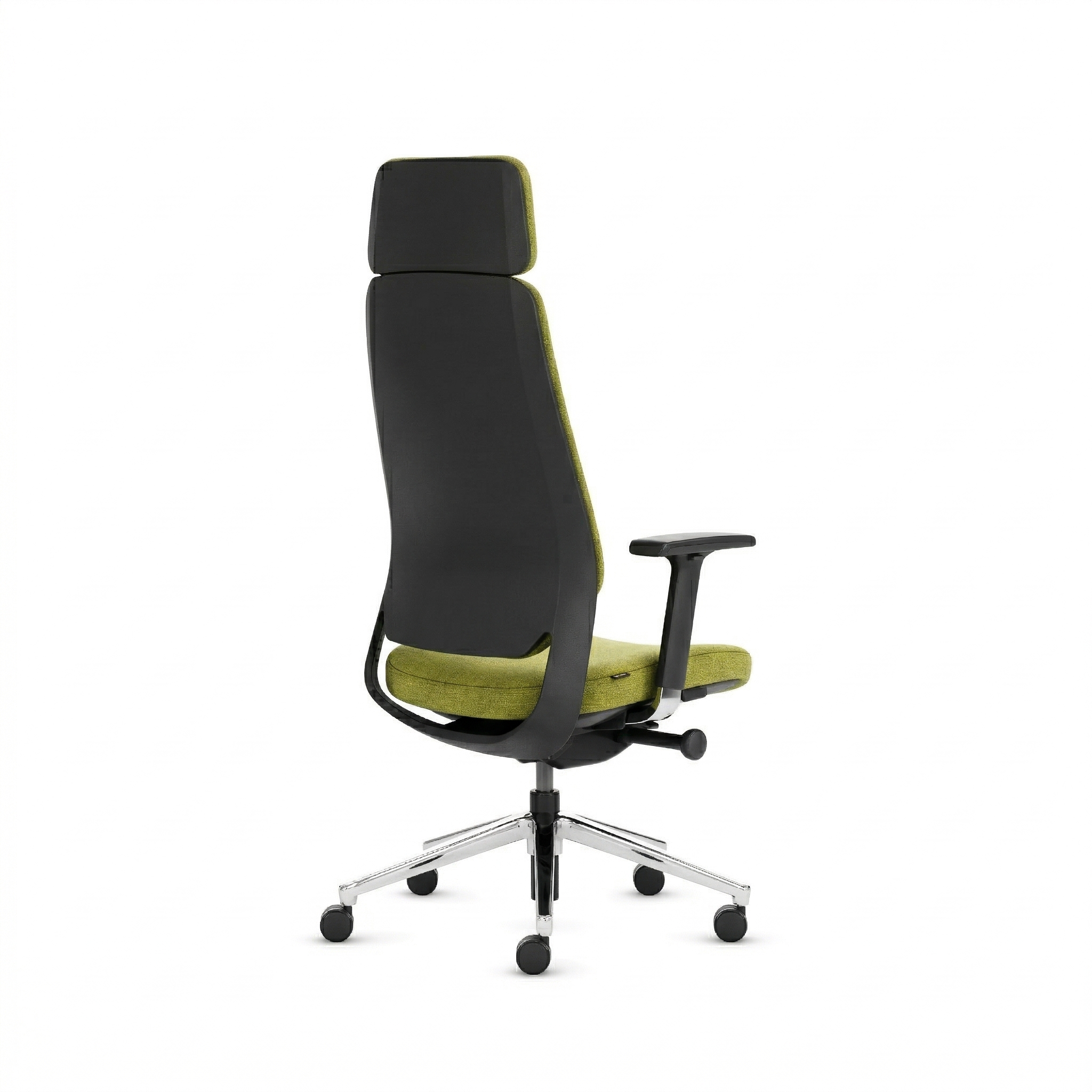 Teamo® Plush Plus - Ergonomischer Bürostuhl mit Kopfstütze, Vollpolster, Schwarz/Grün