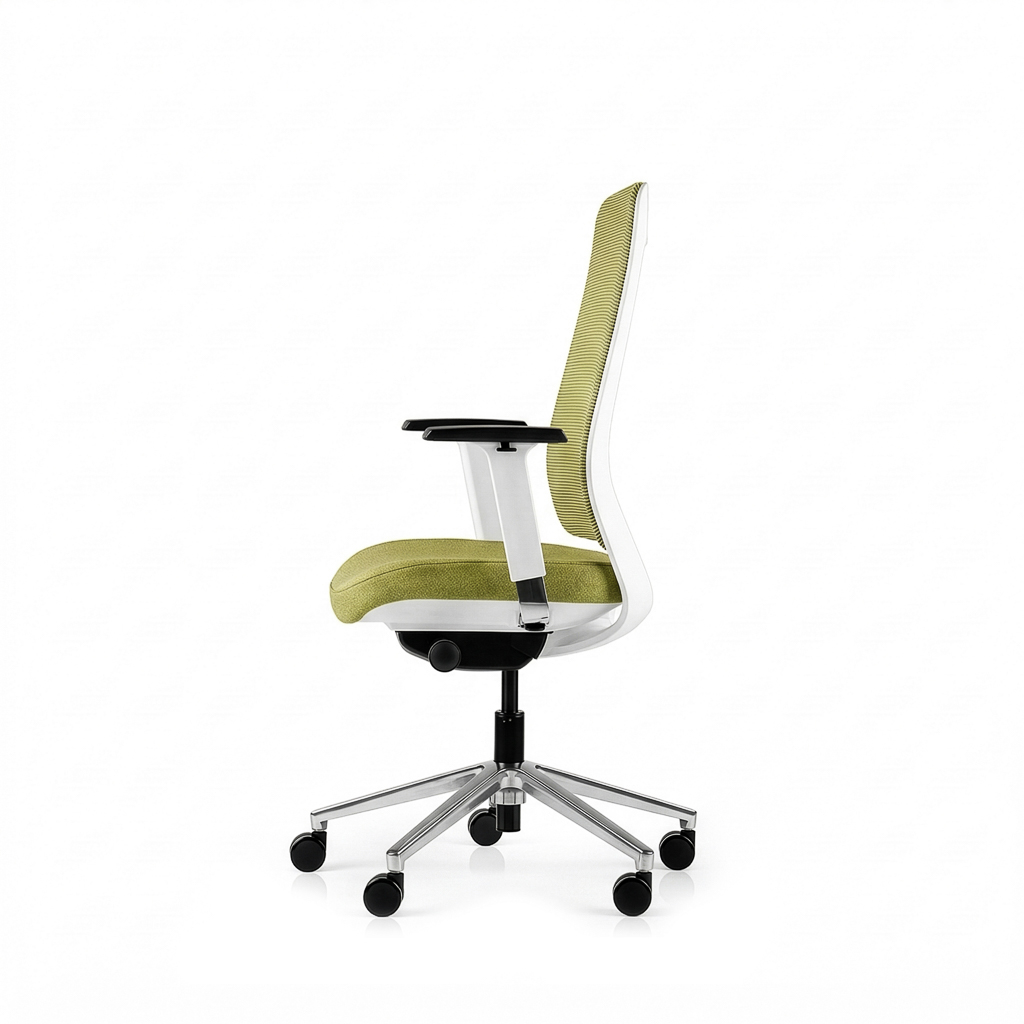 Inwerk Teamo® Original - Ergonomischer Bürostuhl, Weiß/Grün