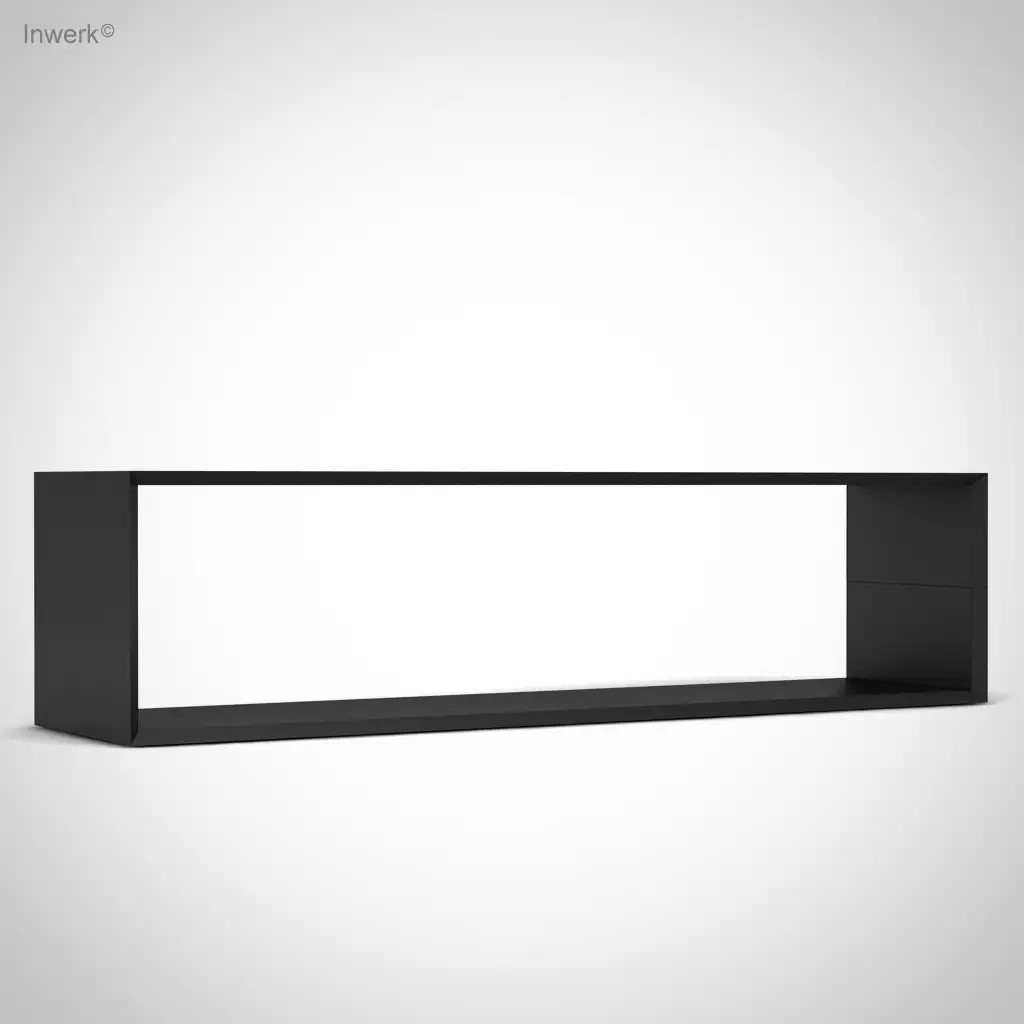 Masterbox® B 160 x H 40 cm offen, Schwarz