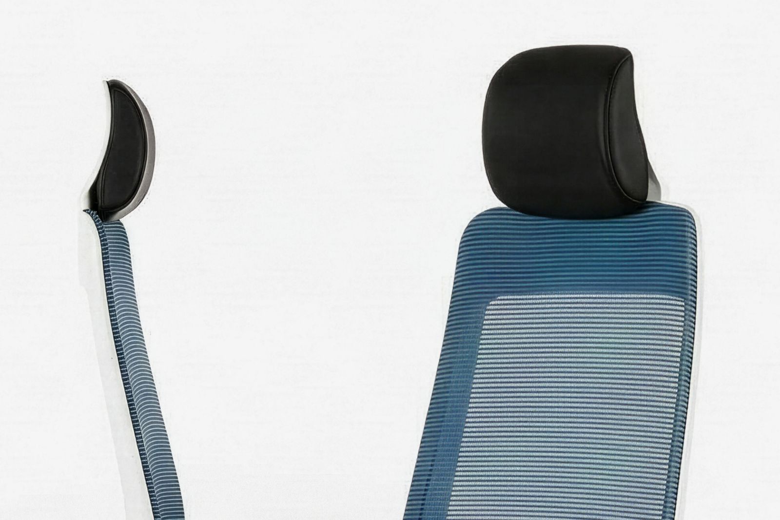 Inwerk Teamo® Original Plus - Bürostuhl mit Kopfstütze, Weiß/Blau