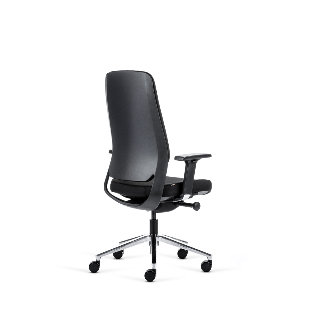 Teamo® Plush - Ergonomischer Bürostuhl, Vollpolster, Schwarz