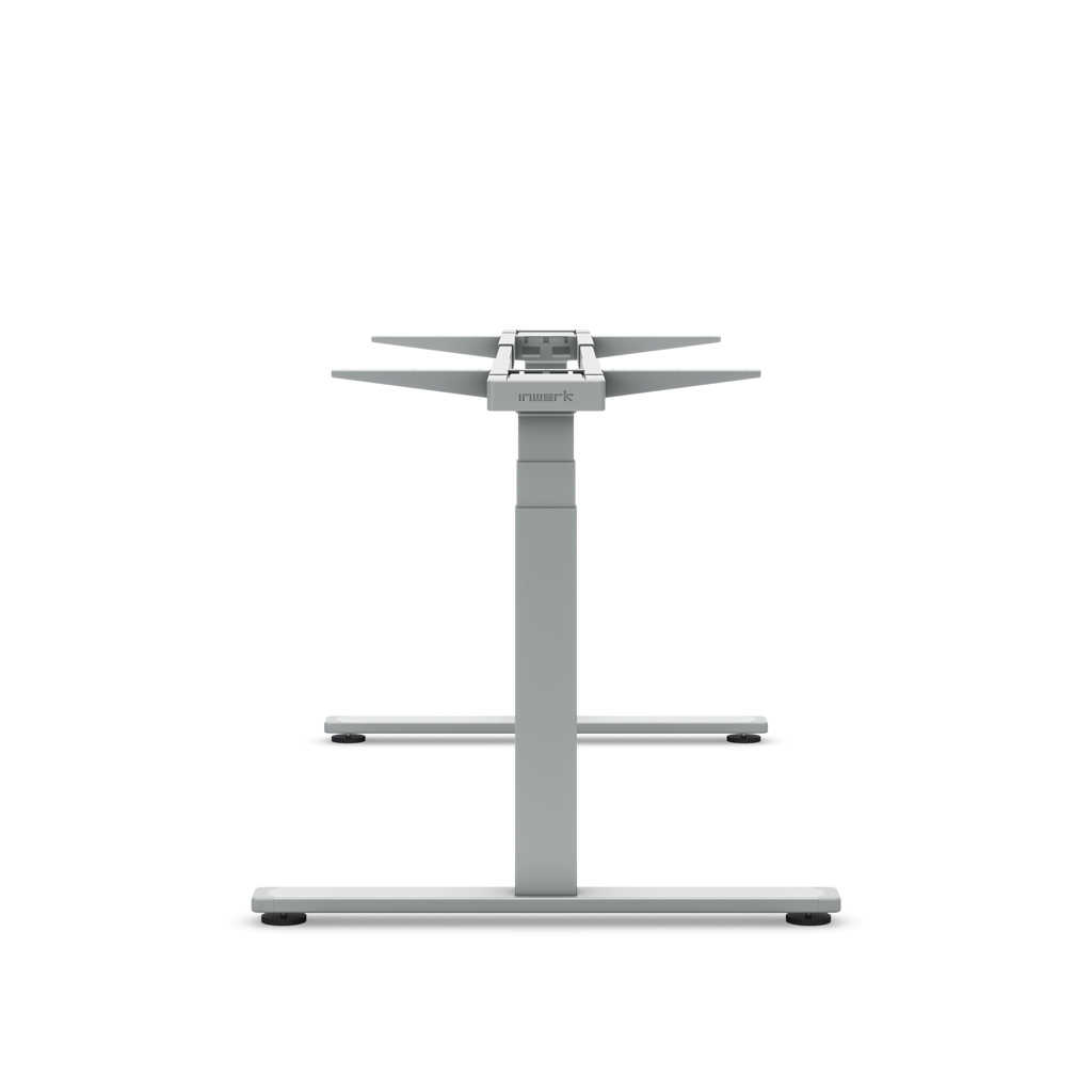 Masterlift® Flex höhenv. Schreibtisch-Gestell  T-Fuss rechteckig Silber