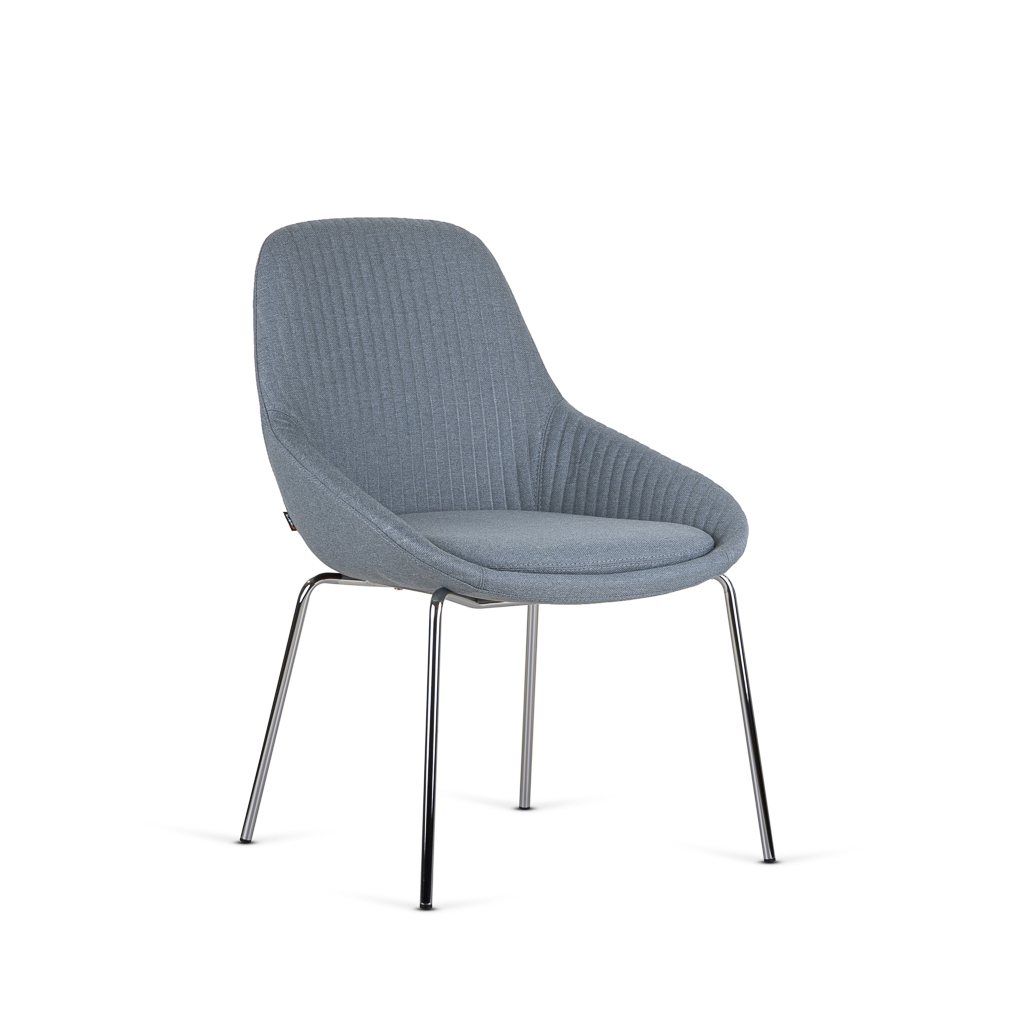 Melow® Chair - Polsterstuhl, Graublau