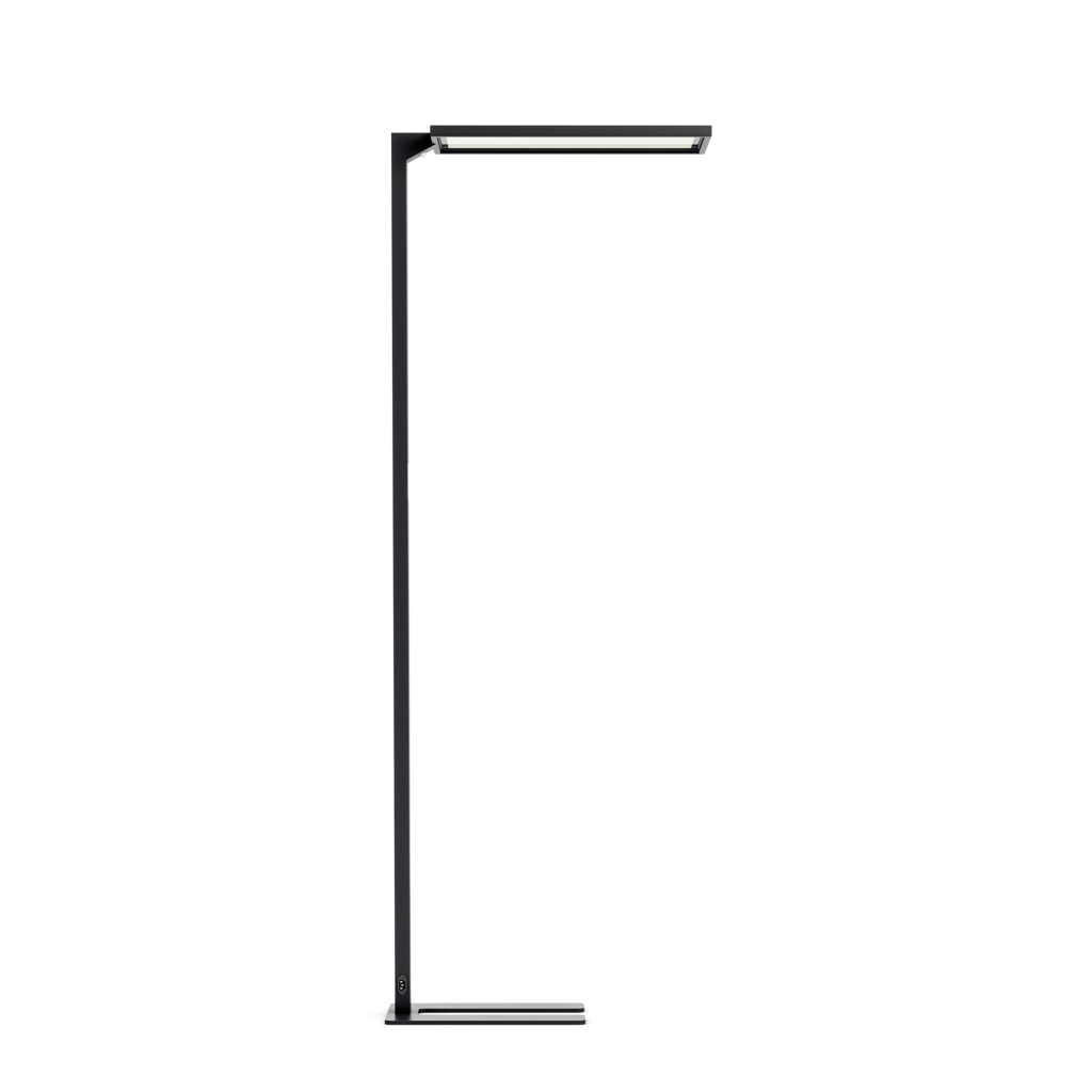 LED Büro Stehleuchte Lumer®, Sensor, Dimmer, 4000K Schwarz