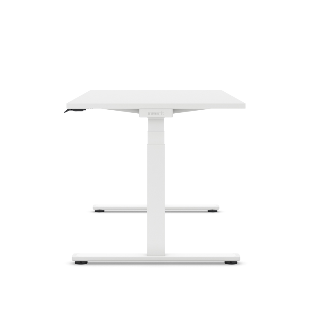 Höhenverstellbarer Schreibtisch Masterlift® Flex Light, Weiss Dekor/Weiss 160x80