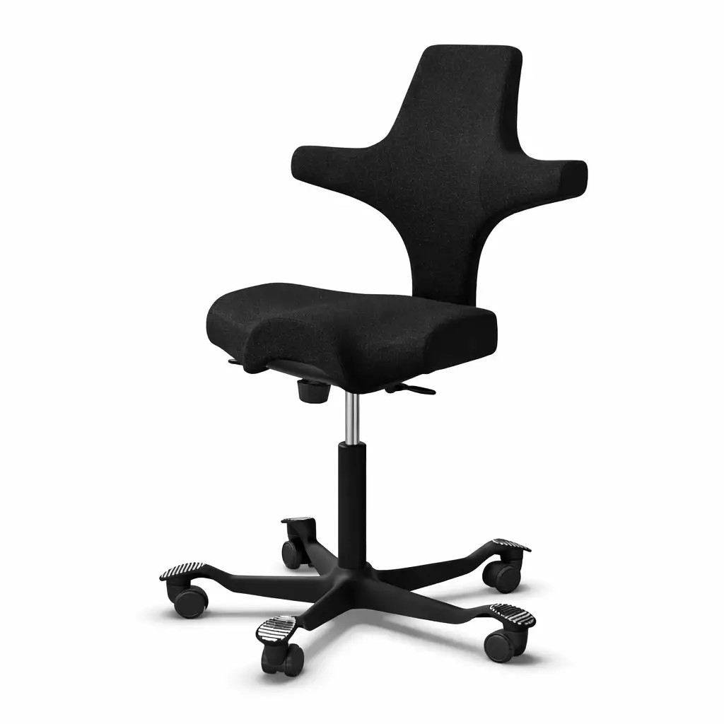 HAG Capisco 8106 Bürostuhl Sattelsitz, Schwarz