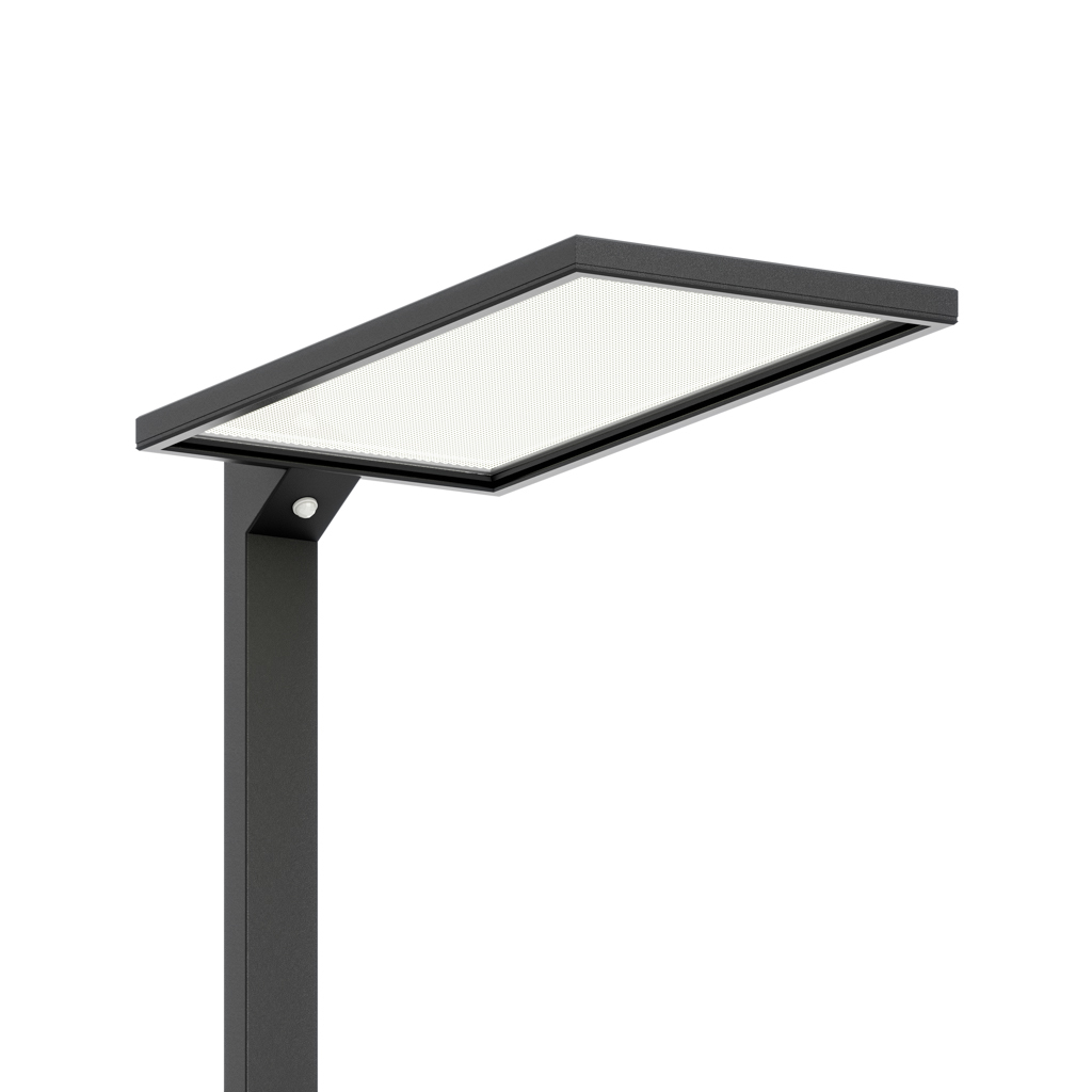 LED Büro Stehleuchte Lumer®, Sensor, Dimmer, 4000K Schwarz