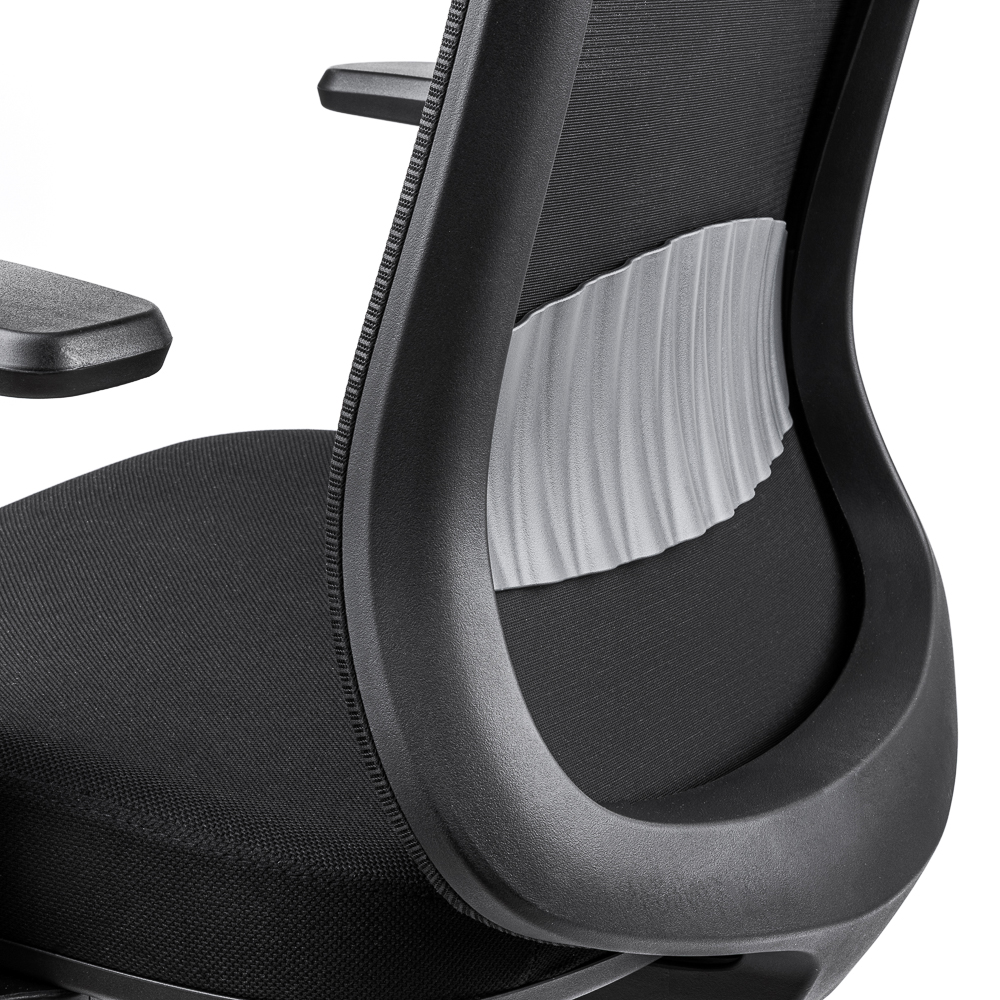 EcoChair 3 - Ergonomischer Bürostuhl, Schwarz