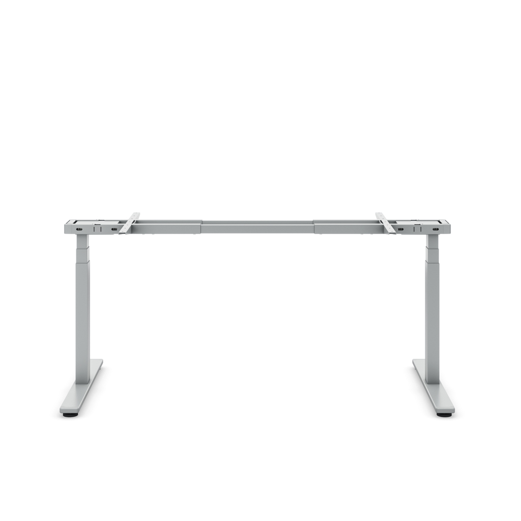 Masterlift® Flex höhenv. Schreibtisch-Gestell  T-Fuss rechteckig Silber