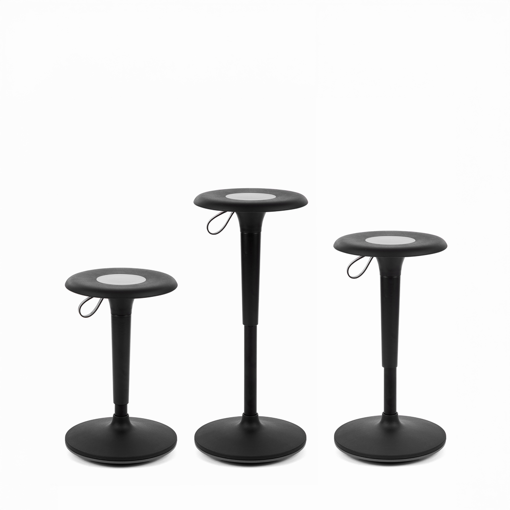 Inwerk EcoStool 3 - Bürohocker, Schwarz