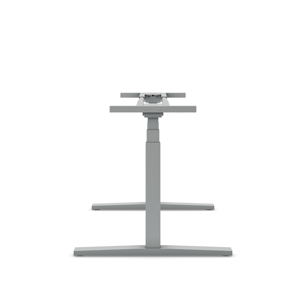 Imperio® Lift Q2 höhenverst. Schreibtisch-Gestell, Silber 180-200