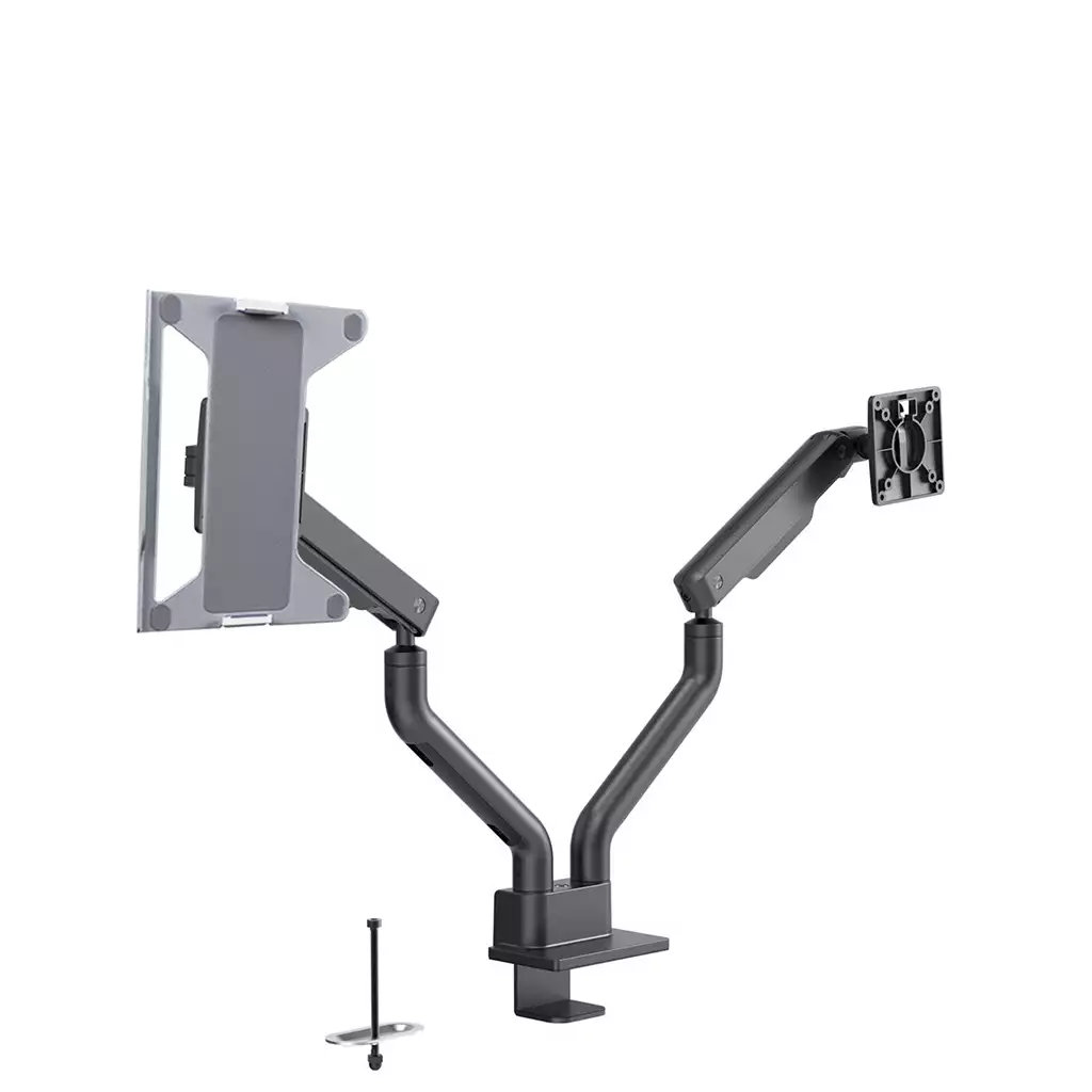Monitorarm Inwerk® Duo Fit, mit Laptop-Halterung Schwarz