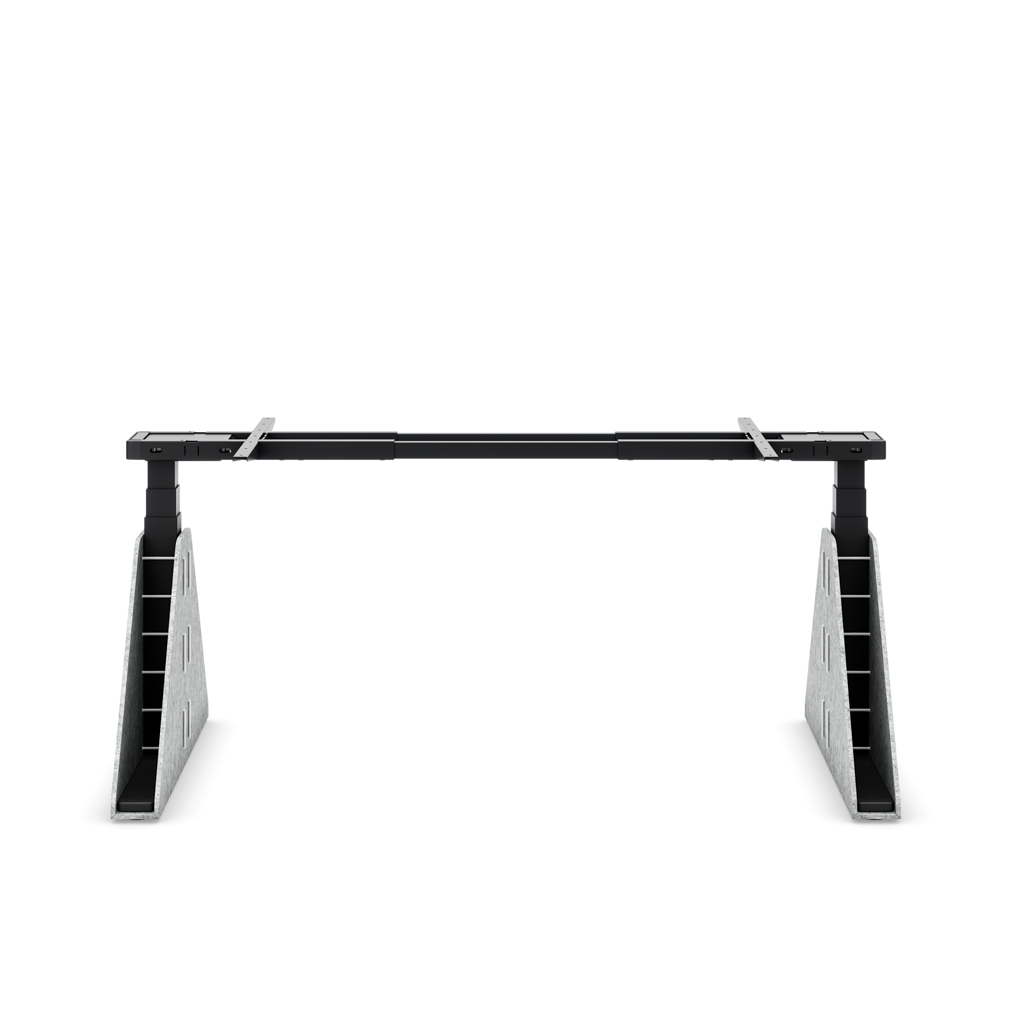 Höhenverst. Tischgestell Masterlift® Flex Akustix®-Edition, Trapez Hellgrau, Schwarz