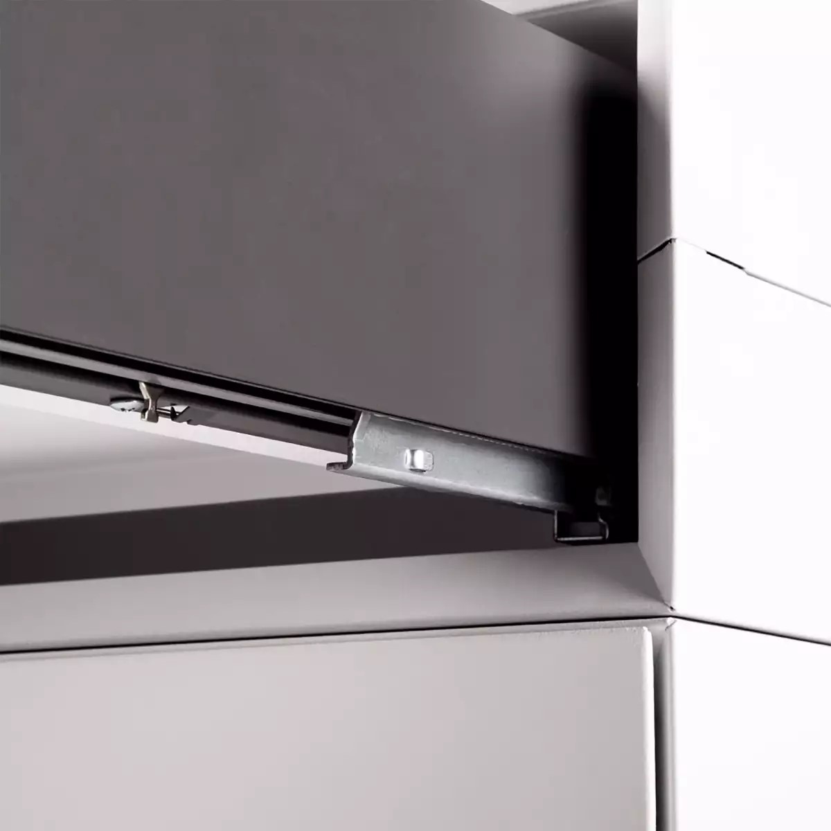 Masterbox® B 80 x H 20 cm mit Schublade, Weiss