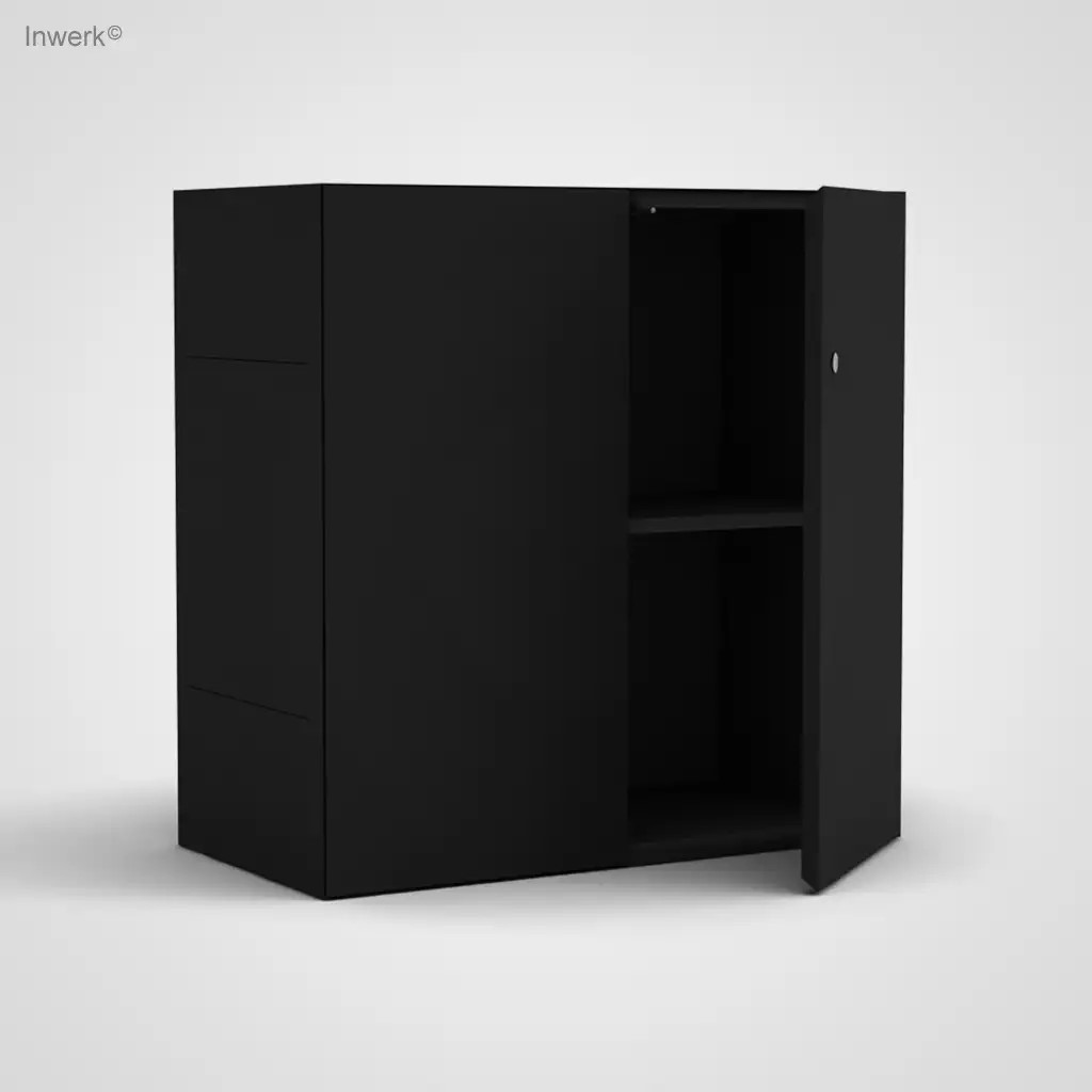 Masterbox® B 80 x H 80 cm 2 OH, Schwarz