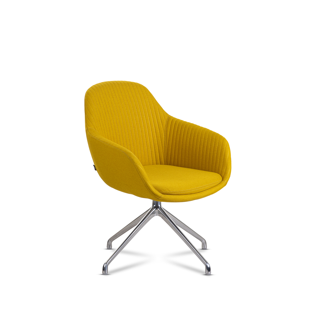 Melow Armchair - Konferenzstuhl, Gelb