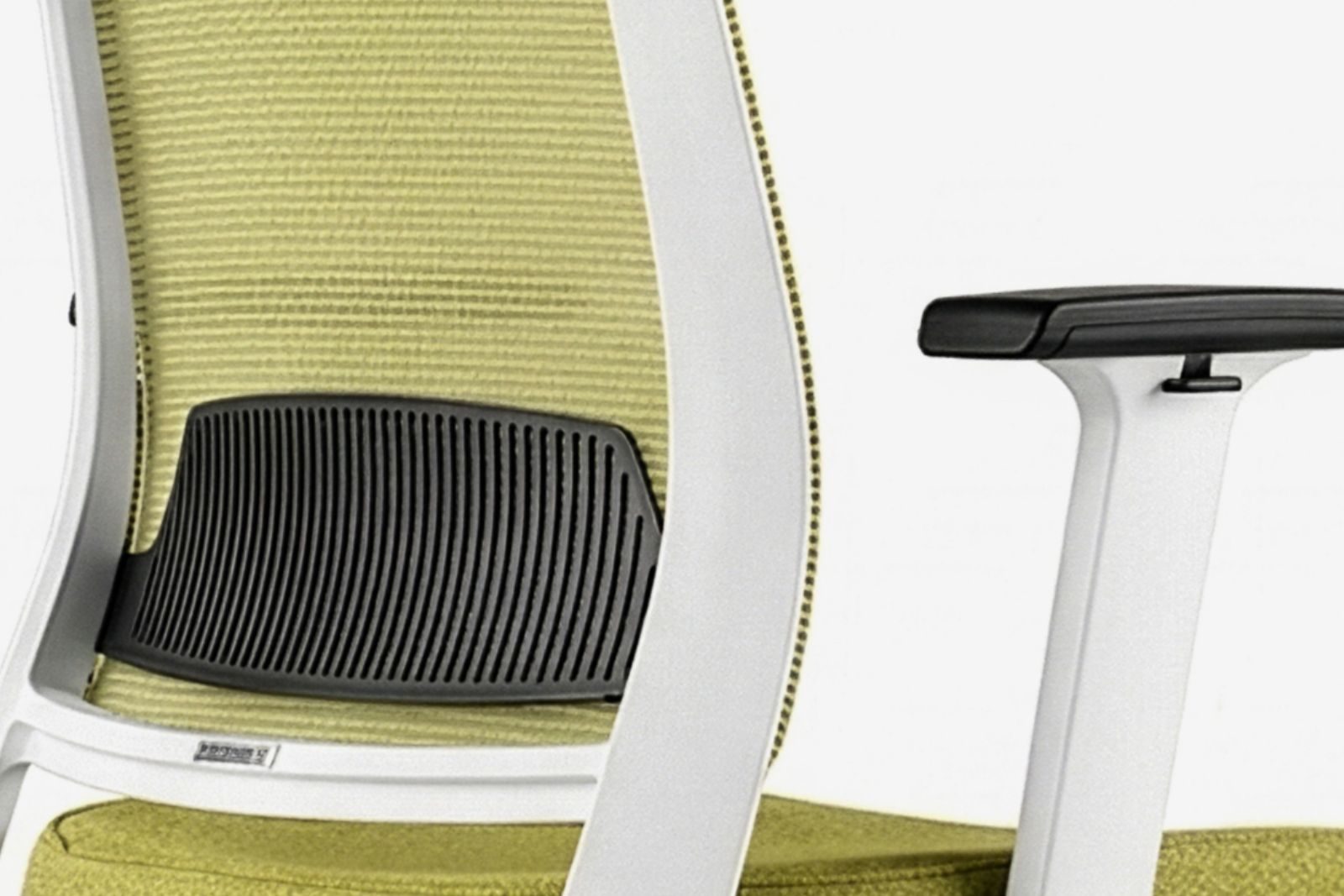 Inwerk Teamo® Original - Ergonomischer Bürostuhl, Weiß/Grün