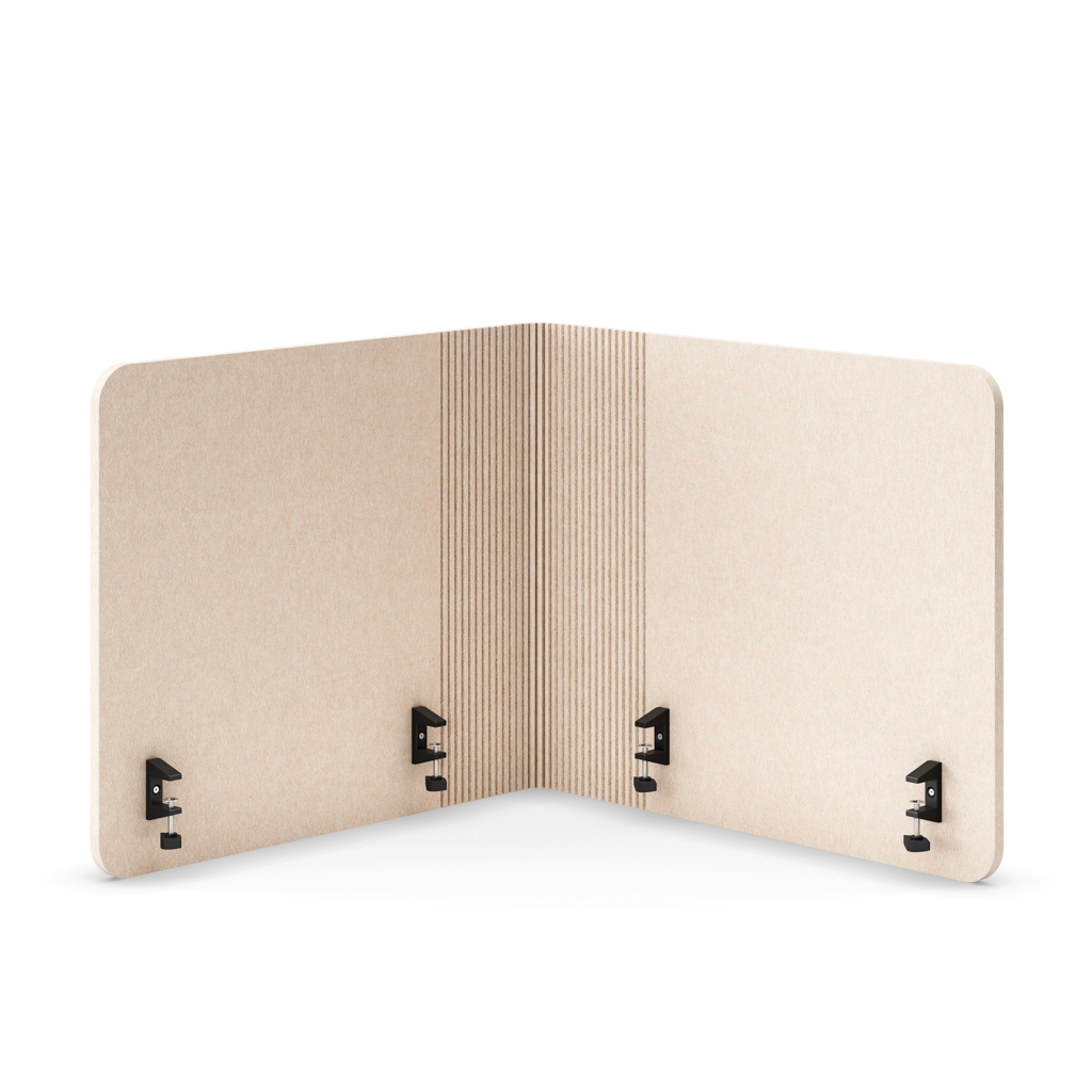 Akustik Tischtrennwand Akustix® flex Beige