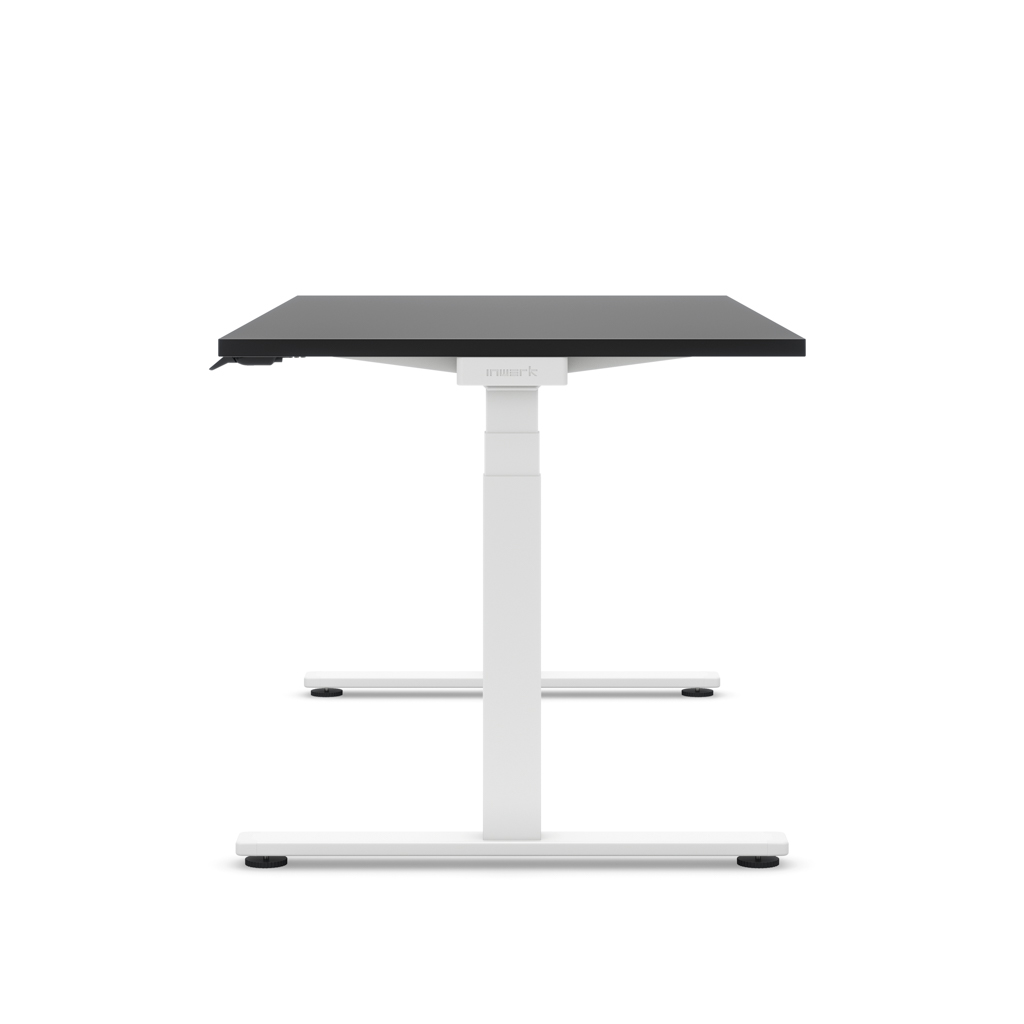 Höhenverstellbarer Schreibtisch Masterlift® Flex Light, Schwarz Dekor/Weiss 200x80