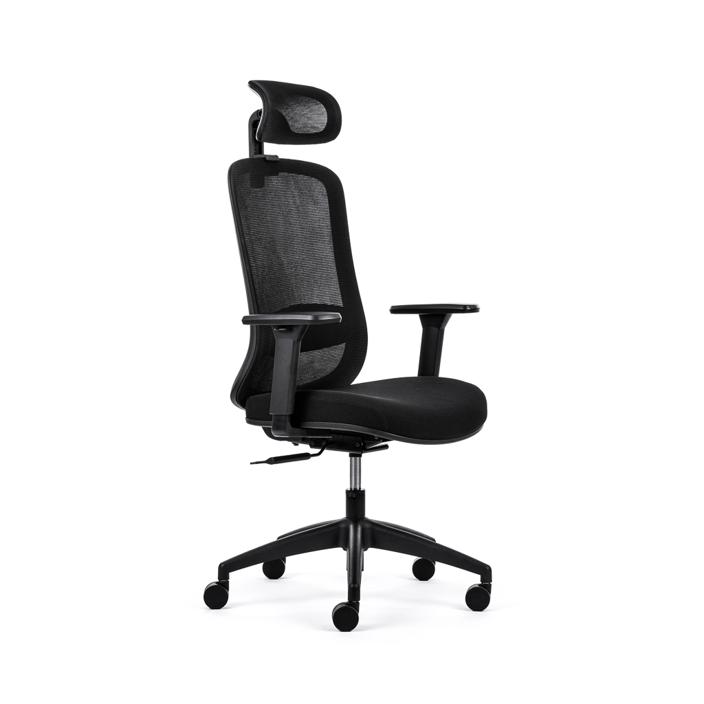 EcoChair 3 - Ergonomischer Bürostuhl, Schwarz