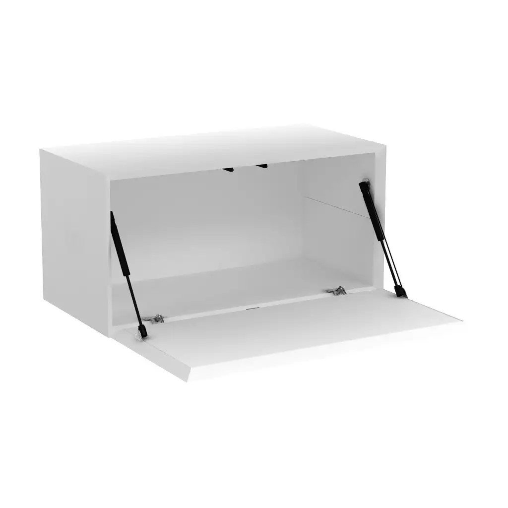 Masterbox® B 80 x H 40 cm Klappe nach unten öffnend, Weiss