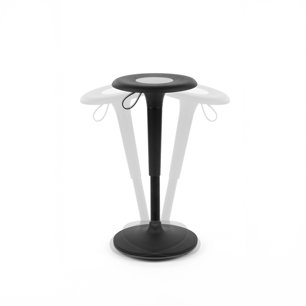 Inwerk EcoStool 3 - Bürohocker, Schwarz