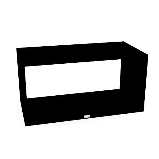 Masterbox® B 80 x H 40 cm offen, Schwarz