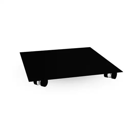 Bodenplatte mit Rollen Masterbox®, Schwarz