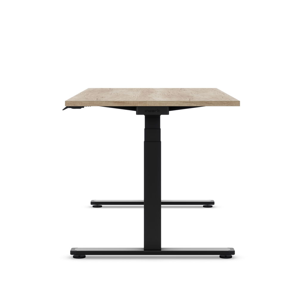 Höhenverstellbarer Schreibtisch Masterlift® Flex Light,  Eiche Dekor/Schwarz 180x80