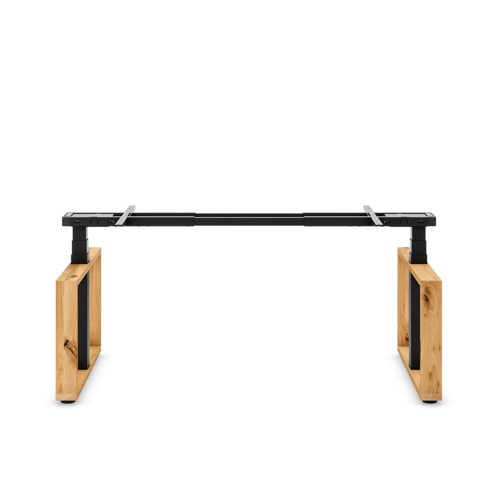 Höhenverst. Tischgestell Masterlift® Flex Loop-Edition, Holz Rechteck, Schwarz