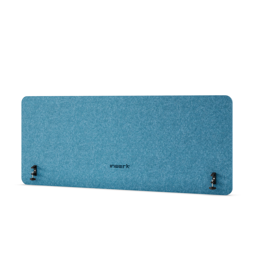 Akustik Tischtrennwand Akustix® pure Dunkelblau 180x65