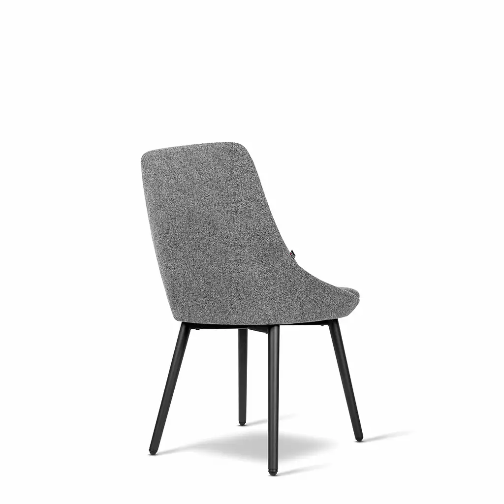 Inwerk Frankie 2 - Polsterstuhl, Stoff grau meliert