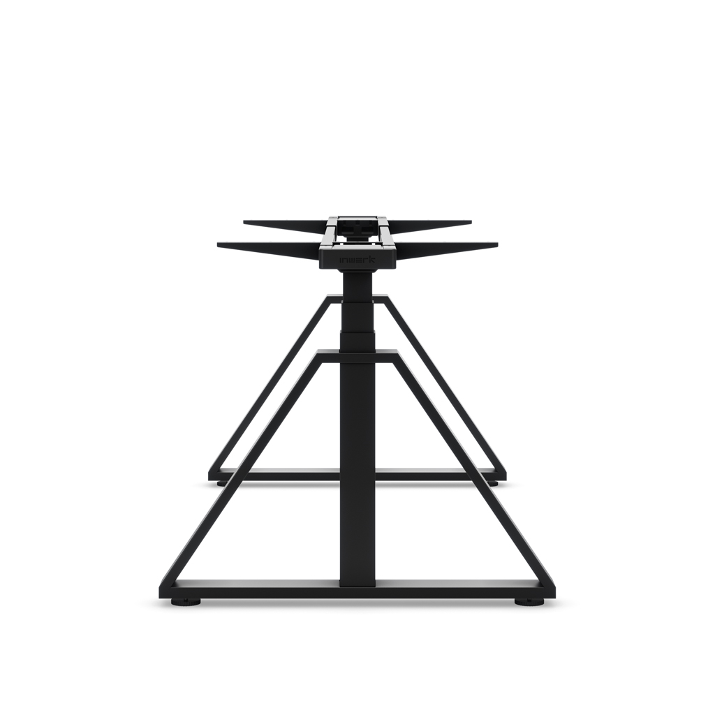 Masterlift® Flex höhenv. Schreibtisch-Gestell Loop Stahl Edition Trapez Schwarz