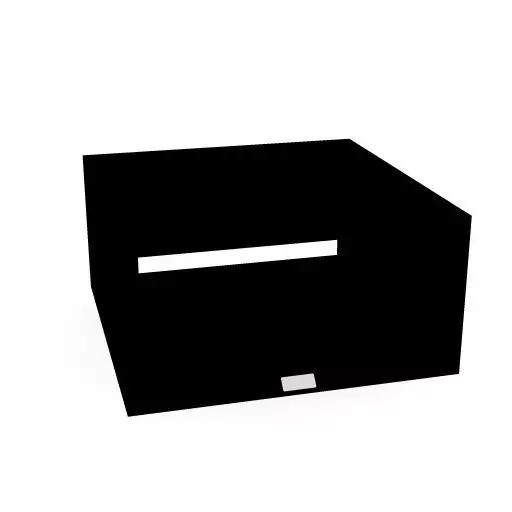 Masterbox® B 40 x H 20 cm offen, Schwarz