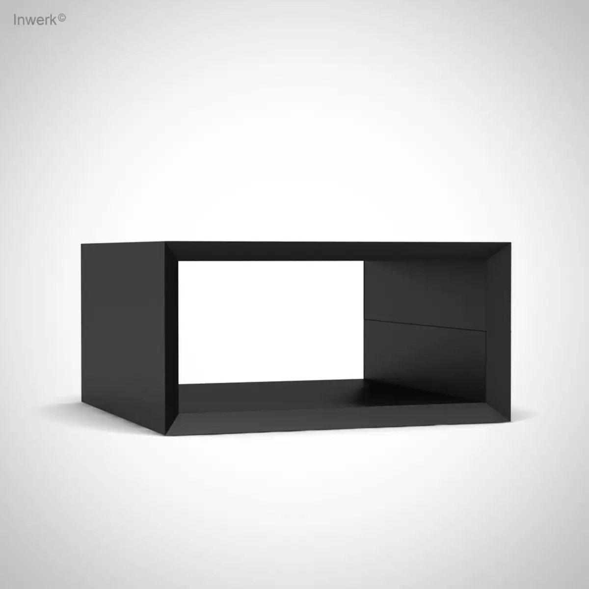Masterbox® B 40 x H 20 cm offen, Schwarz