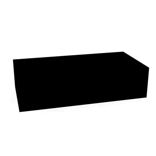 Masterbox® B 80 x H 20 cm mit Schublade, Schwarz