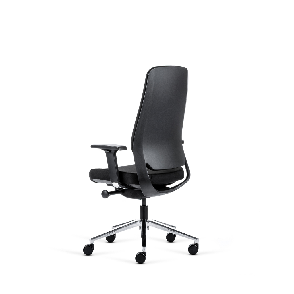 Teamo® Plush - Ergonomischer Bürostuhl, Vollpolster, Schwarz