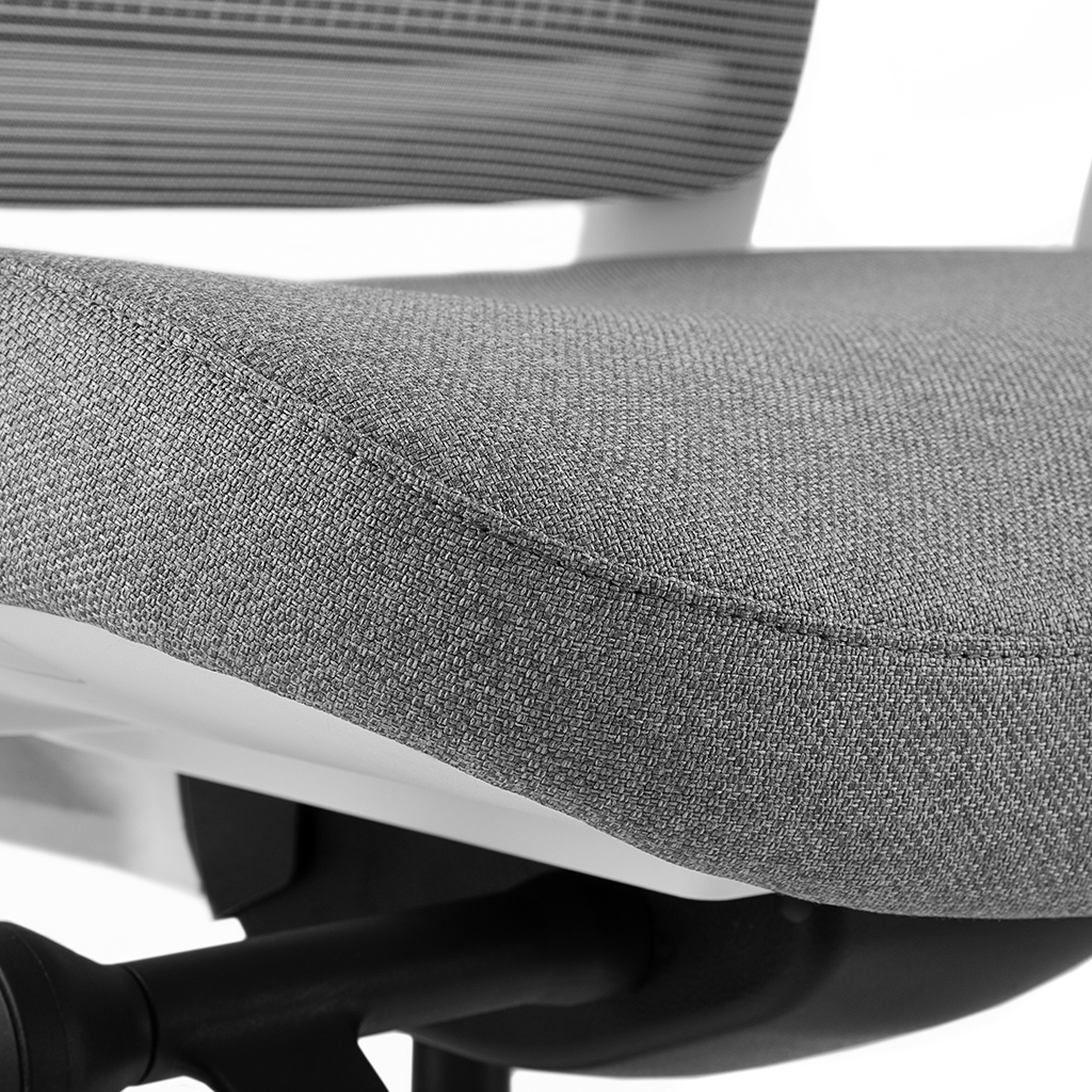 Inwerk Teamo® Original - Ergonomischer Bürostuhl, Weiß/Grau