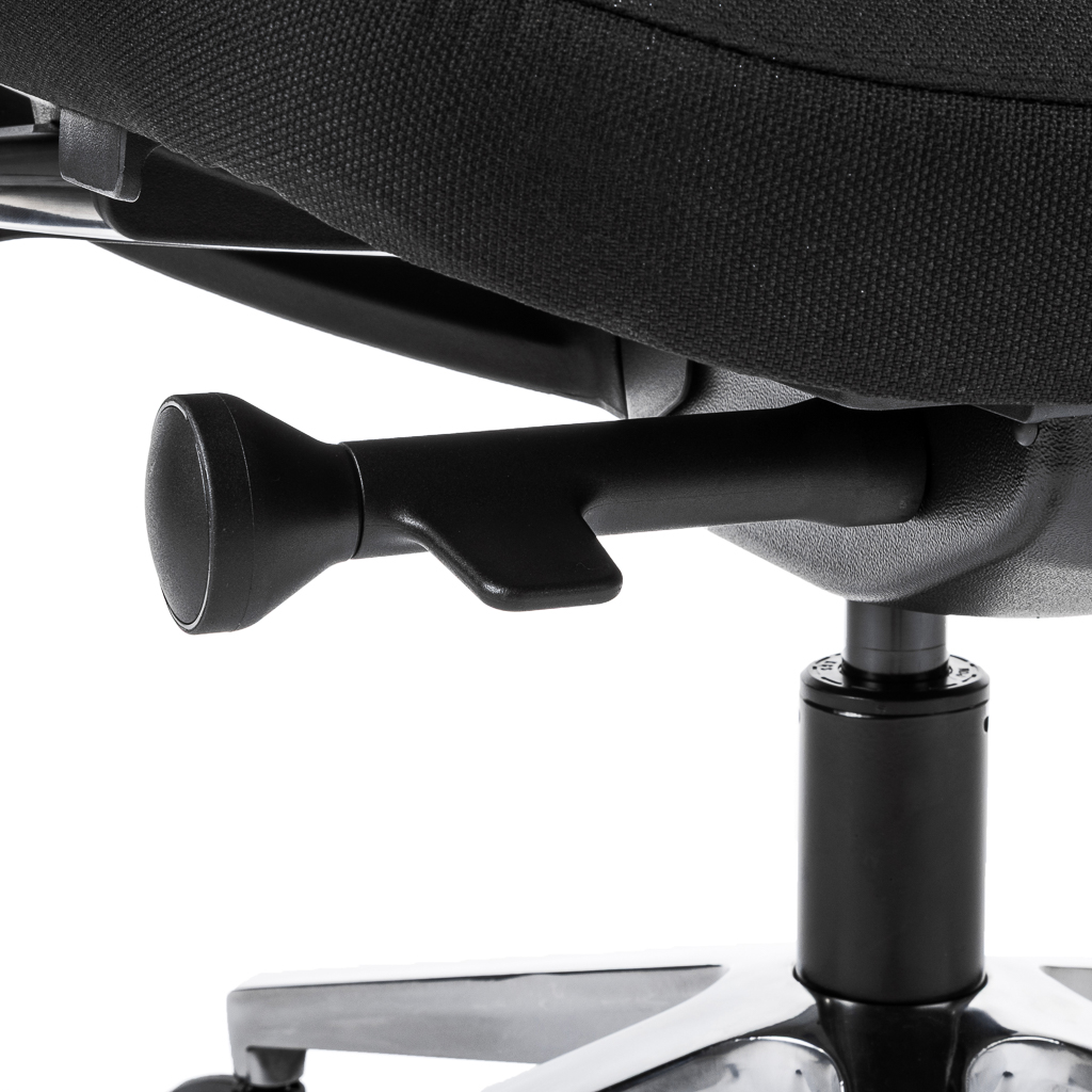 Teamo® Plush - Ergonomischer Bürostuhl, Vollpolster, Schwarz