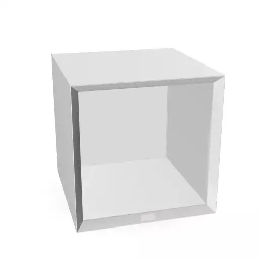 Masterbox® B 40 x H 40 cm offen mit Rückwand, Weiss
