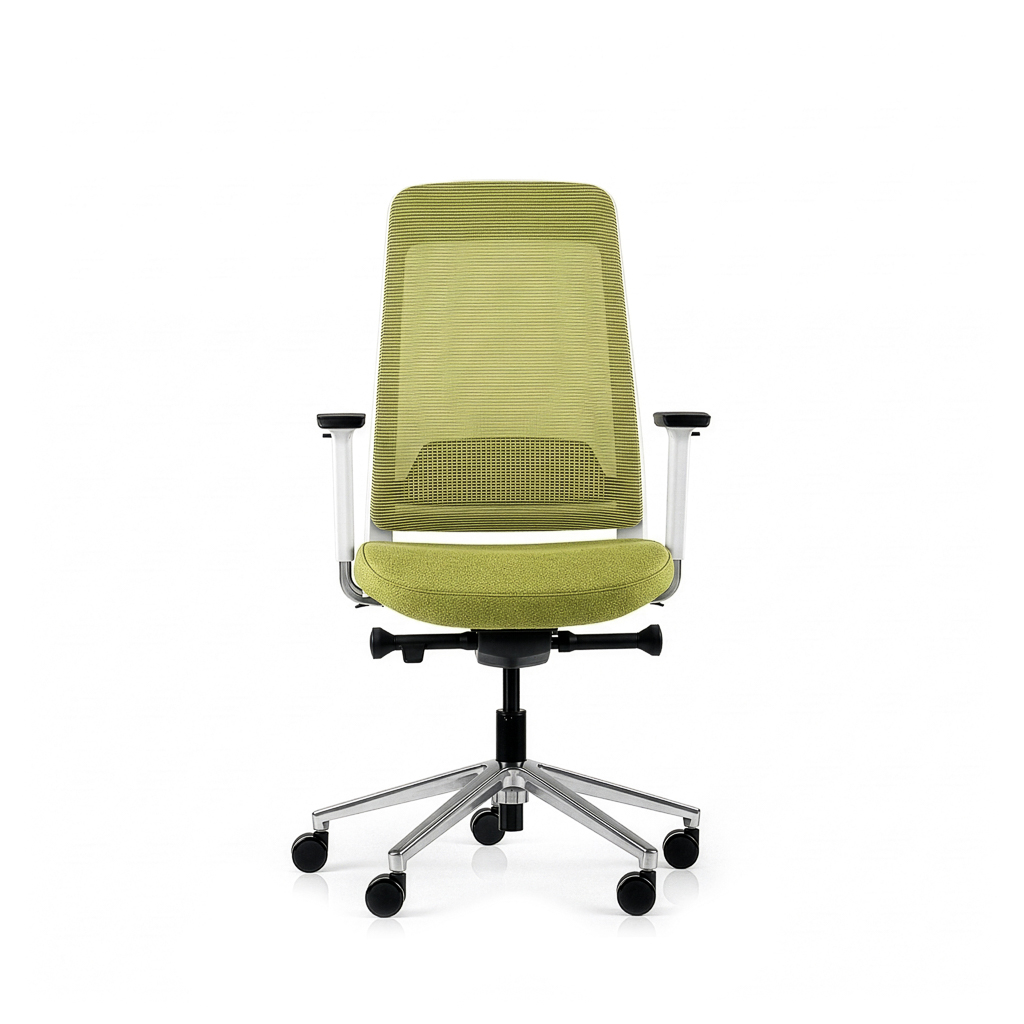 Inwerk Teamo® Original - Ergonomischer Bürostuhl, Weiß/Grün