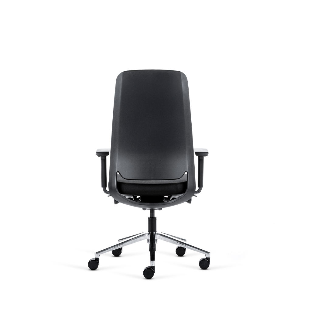 Teamo® Plush - Ergonomischer Bürostuhl, Vollpolster, Schwarz