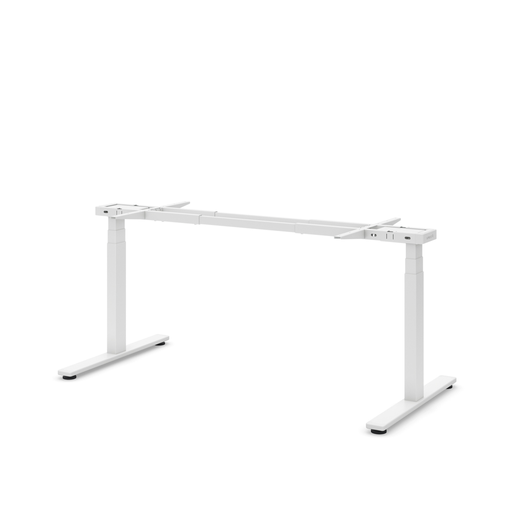 Masterlift® Flex höhenv. Schreibtisch-Gestell  T-Fuss rechteckig Weiss
