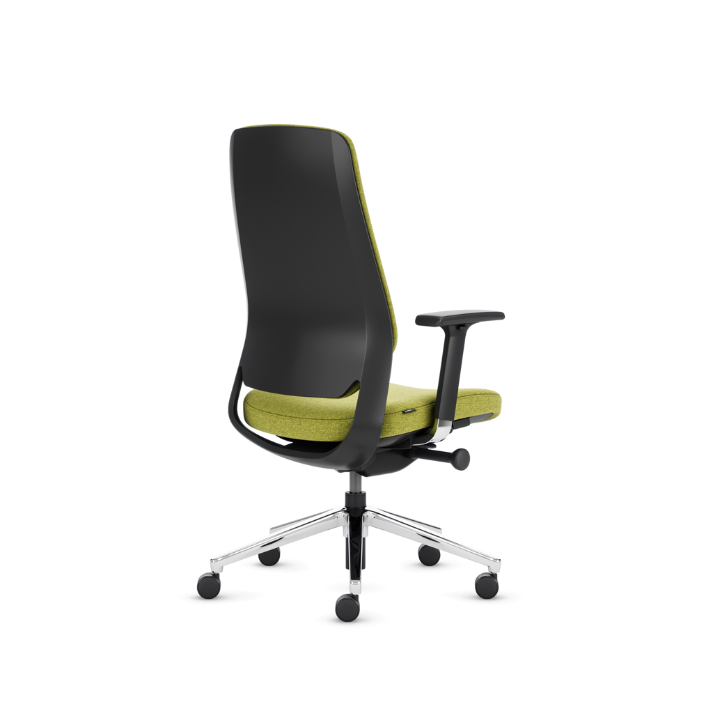 Teamo® Plush - Ergonomischer Bürostuhl, Vollpolster, Schwarz/Grün