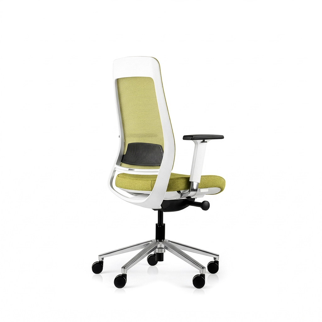 Inwerk Teamo® Original - Ergonomischer Bürostuhl, Weiß/Grün