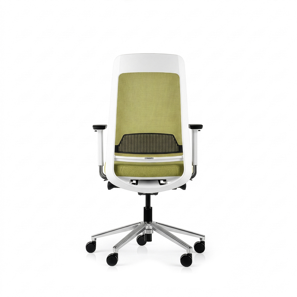 Inwerk Teamo® Original - Ergonomischer Bürostuhl, Weiß/Grün