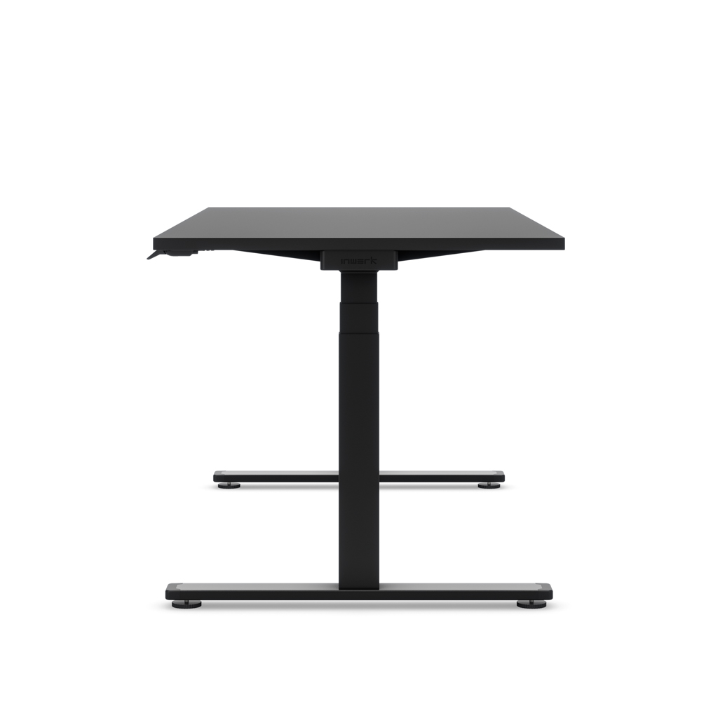 Höhenverstellbarer Schreibtisch Masterlift® Flex Light, Schwarz Dekor/Schwarz 180x80